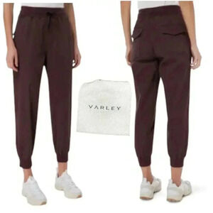 Varley Donovan Soft Twill Pants Jogger Sz S Womens Sports Casual Thick Classic